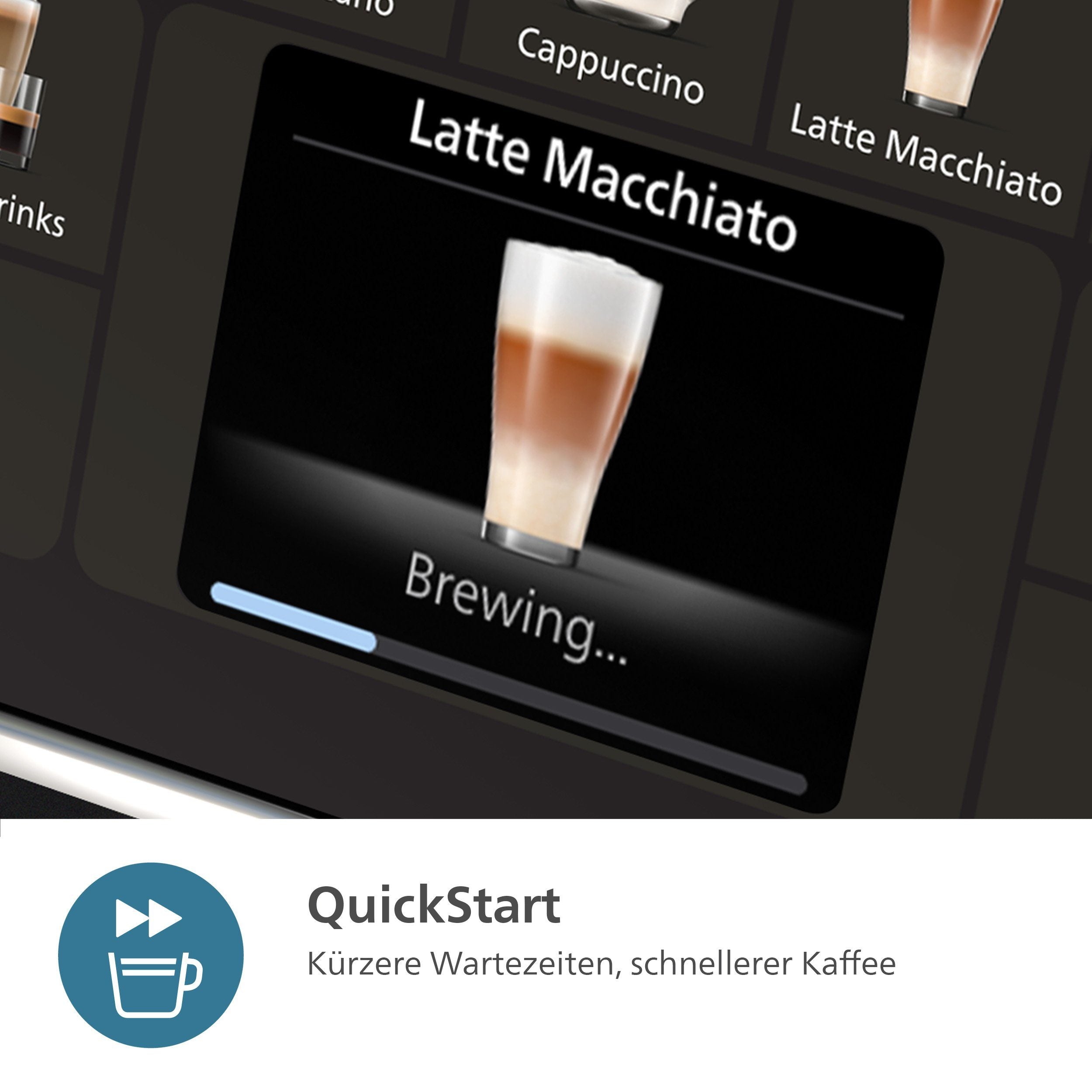 PHILIPS Kaffeevollautomat EP5544/50 5500 Series, 20 Kaffeespezialitäten